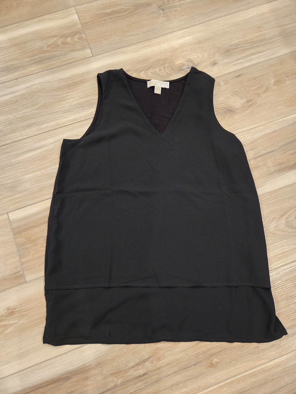 Michael Kors Black V-Neck Sleeveless Blouse